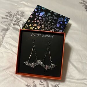 Betsy Johnson Bat Earrings